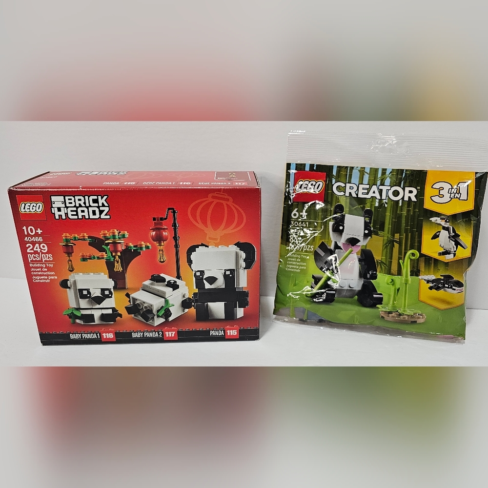 Lego Panda Bundle Sets 40466 and Polybag 30641